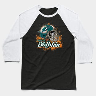 Miami Dolphins Baseball T-Shirt